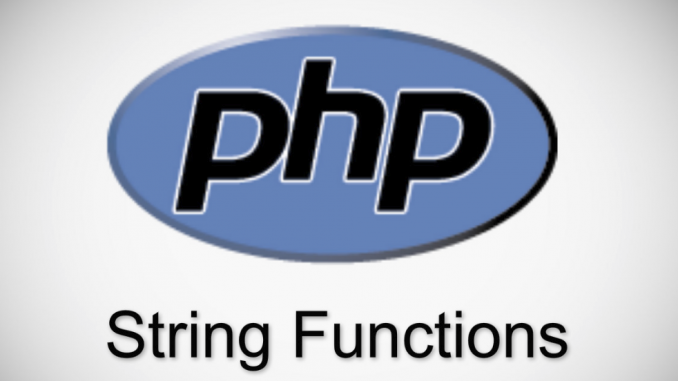 السلاسل النصية في PHP