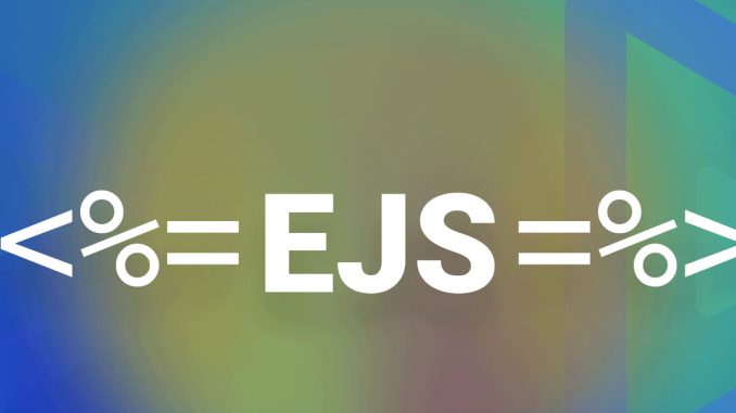 تكوين EJS وتمرير البيانات في Express.js